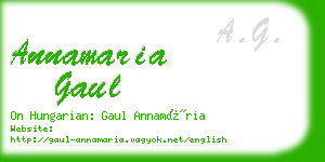 annamaria gaul business card